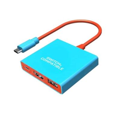 Imagem de Dock Station 4K/60Hz para Console Switch OLED – Adaptador de TV com HDMI 2.0, USB 3.0 e Carregamento Tipo-C – Modo TV e Portabilidade