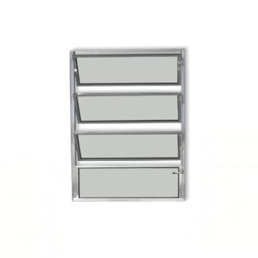 Imagem de Vitro basculante 80x60 1 secao aluminio brilhante - DL ESQUADRIAS LTDA