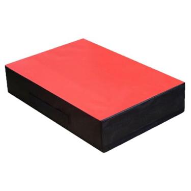 Imagem de Lljsszr Almofada para Barra, Supino, Halteres, Academia, Exercícios, Levantamento de Peso, Almofada à Prova de Som, Tapete Fitness à Prova de Choque, Adequado, Vermelho