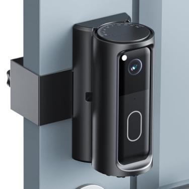 Imagem de Suporte de campainha Blink ajustável, ângulo de 360° compatível com campainha de vídeo Blink (modelo 2025), suporte de câmera Blink sem perfuração para casa, apartamento e dormitório (suporte de porta