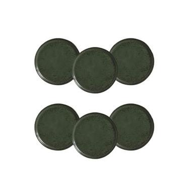 Imagem de Conjunto de Pratos para Pão Porto Brasil Bio Greenery - 6 Peças