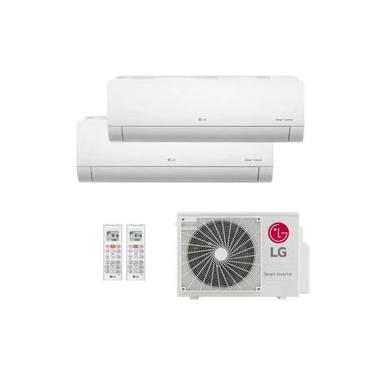 Imagem de AR Condicionado Bi-Split Inverter Lg 16.000 Btus (1X Evap HW 09.000 + 1X 12.000) Frio R-32 Wi-Fi +IA