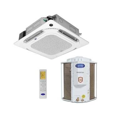 Imagem de Ar Condicionado Split Cassete Carrier 4 Vias 24000 BTUs Frio Inverter 220V Monofásico 38TVCD24515MC