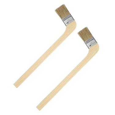 Imagem de Pincel de pintura dobrado, 2 peças, pincel de 3,8 cm de largura, reutilizável, variedade de pincéis angulares, tinta de radiador para todas as pinturas a óleo de látex, móveis, tratamento de paredes