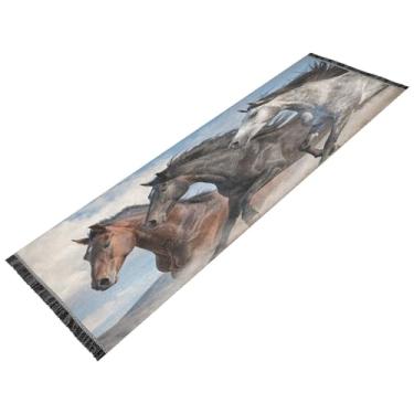 Imagem de JUZIHAI Tapete de corredor de 6 x 1,8 m, tapete antiderrapante lavável tipo linho, macio e longo para quarto, cozinha, entrada, lavanderia, decoração