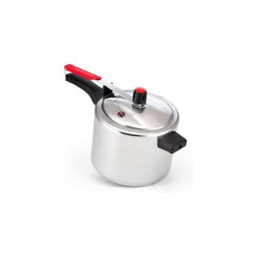 Imagem de Panela de Pressão Polida Classic, 4,5 Litros, Liga de Alumínio, com Válvula de Segurança, 20x20x30 cm