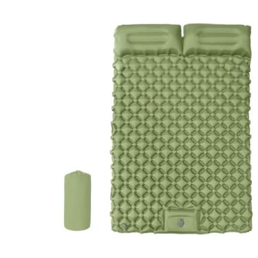 Imagem de Colchao Inflavel，Colchonete Casal，Fabricado em Nylon Tpu，Resistente à AbrasãO, à Prova D'áGua, Resistente a Rasgos，Caminhadas, Pesca, Montanhismo e Atividades Semelhantes.(Verde grama)