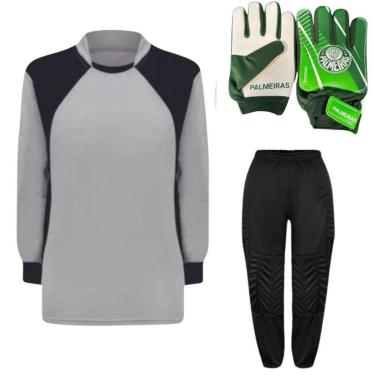 Imagem de Kit De Goleiro TRB + Luva De Goleiro Infantil Palmeiras DRB Goalkeeper-Unissex