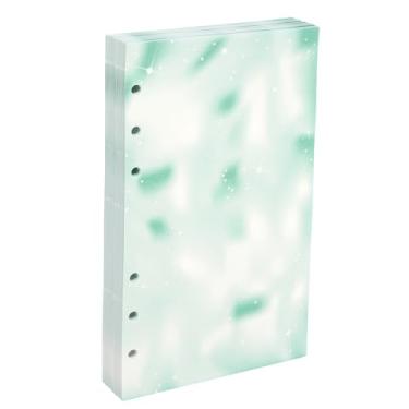 Imagem de PATIKIL A6 Papel de folha solta, 160 folhas de 17 x 10 cm, refil para fichário para 6 anéis, agenda, agenda, profissionais, verde