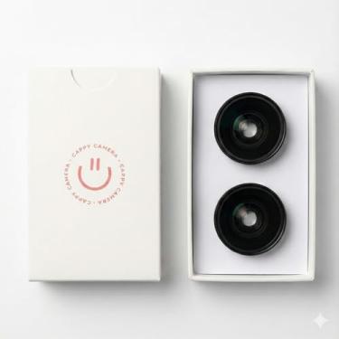 Imagem de Cappy Camera Conjunto de lentes rosqueadas com bisel | Lentes grande angular e olho de peixe para câmeras retrô sem tela | Complemento de fotografia criativa