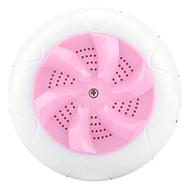 Imagem de GLOGLOW Máquina de Lavar Máquina de Lavar Roupa, Azul, Capacidade de 1 Kg, Leve, Lavadora de Roupas de Viagem para Crianças, Alimentada por USB, Mini Ultrassônica Portátil de 13 Cm de Diâmetro (Rosa)