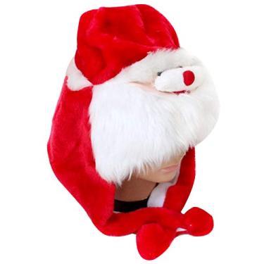 Imagem de Petitebella Chapéu quente de Natal Papai Noel rena veado fantasia unissex crianças adulto para festa vermelho