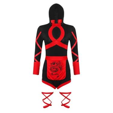 Imagem de APLVFFZH Fantasia Feminina Completa com Capuz E Estampa de Dragão em Poliéster Flexível, Ideal para Festas à Fantasia, Convenções E Representações, Xl