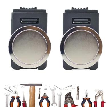 Imagem de 2 peças de coldre de ferramentas super forte, clipe forte no cinto ímã coldre para parafusos, pregos, alicates de martelo, chave de fenda