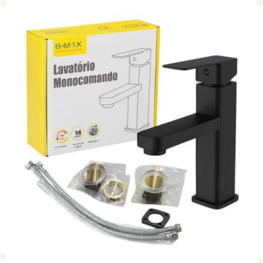 Imagem de Torneira Banheiro Misturador Acabamento Monocomando Aço Inox torneira 