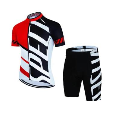 Imagem de Conjunto De Camiseta De Ciclismo Masculina De Verão pro MTB Roupas Uni