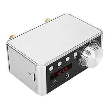 Imagem de Naroote Placa Amplificadora de áudio Digital Com Som de Alta Fidelidade para Reprodutor de Cartão de Memória HIFI 5.0 50W X 2 Estéreo - Ideal para Entusiastas de áudio e Projetos DIY (Prata)