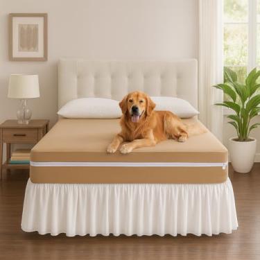 Imagem de Capa Protetora Colchão Casal Padrão Com Zíper Malha Gel Luxo (2-AVELÃ)