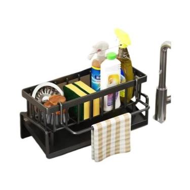 Imagem de Organizador De Pia De Cozinha Montado Na Parede Para Esponjas, Suporte