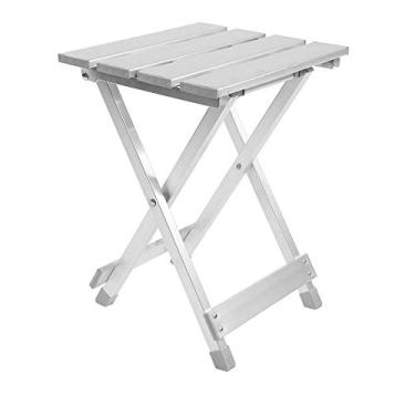 Imagem de Acouto Cadeira Dobrável Portátil de Aço Inoxidável para Acampamento e Pesca - Compacta, Leve, Antiderrapante e Design - Relaxamento Dobrado Durante Aventuras