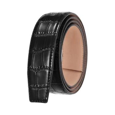 Imagem de Cinto Masculino De Couro Genuíno De Luxo, Alta Qualidade, Sem Fivela, 