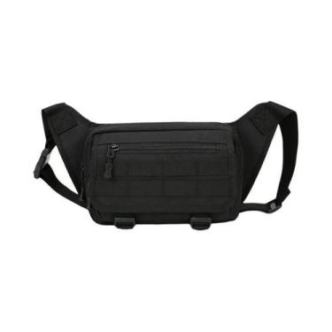 Imagem de Bolsa Tática Masculina De Cintura Em Nylon Impermeável De Grande Capac