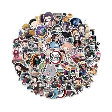Imagem de Adesivos Do Anime Demon Slayer 100 Peças À Prova d'Água Para Skateboar