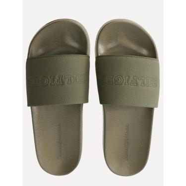 Imagem de Chinelo Tommy Hilfiger Print Tumble Pool Slide Verde Militar-Masculino