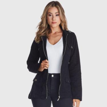 Imagem de Jaqueta Jeans HNO Jeans Premium Preto-Feminino