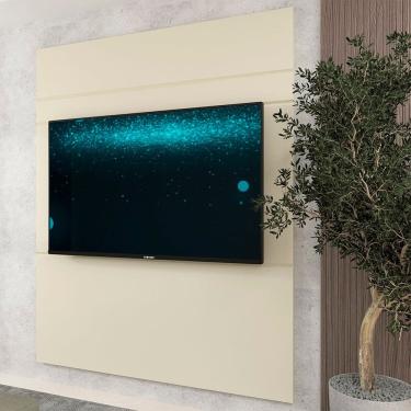Imagem de Painel para Tv 75 Polegadas 153cm 100% Mdf Luminare Off White