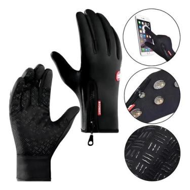 Imagem de Luva Neoprene Moto Ciclista Térmica Impermeável Touch Screen - Congrat