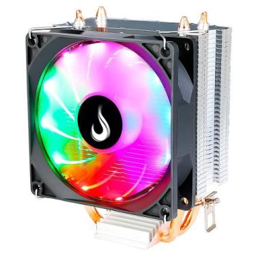 Imagem de Air Cooler Gamer Rise Mode Z5, LED Rainbow, AMD/Intel, 90mm, Preto - R