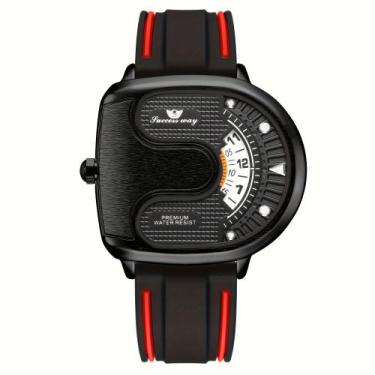 Imagem de Relógio Masculino de Luxo Estilo Casual Novo Conceito de Mostrador Num