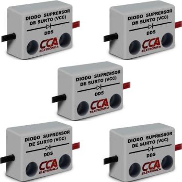 Imagem de 5 filtro diodo supressor de surto/ruido corrente continua 0 a 24vcc - 
