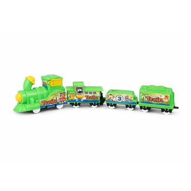 Imagem de Trenzinho Elétrico Infantil de Brinquedo com Trilhos Luzes e Som Verde Draik