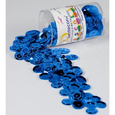 Imagem de Lantejoula Metalizada Azul Royal 10MM. Potes 2G. - Lantecor