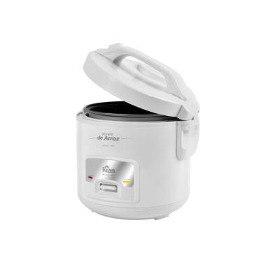 Imagem de Panela de Arroz Kian 5 Xícaras Branca 400W com Função Aquecimento e Cuba Antiaderente 220V
