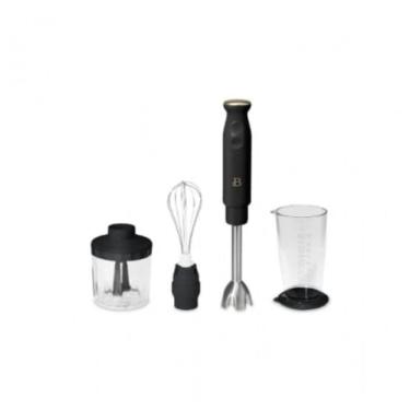 Imagem de Mixer de mão Beautiful preto 400W 2 velocidades haste inox copo medidor mini processador 110V