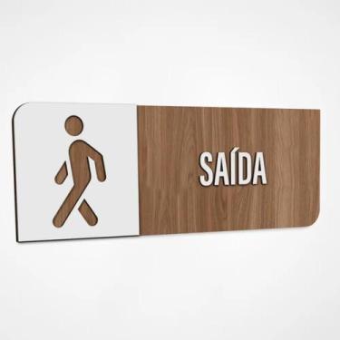 Imagem de Placa Sinalização Indicativa Saída - Genérico
