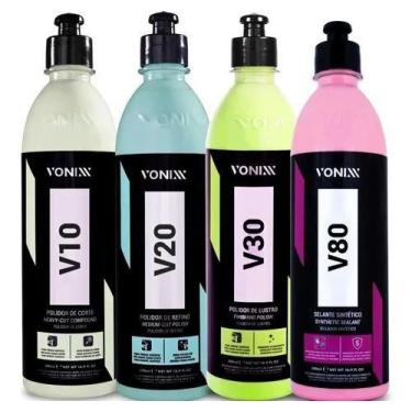 Imagem de Kit Polimento Automotivo V10 V20 V30 Vonixx + Selante V80 - Congratula