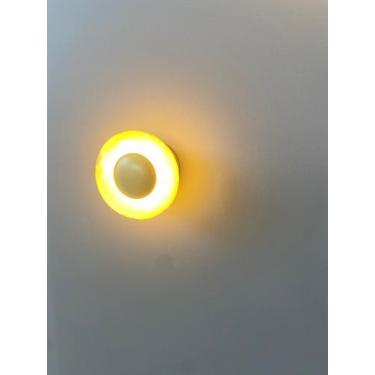 Imagem de Arandela Dna 10cm-rocha Selenita-led 3000k 2w Dourado Fosco - Dna ilum