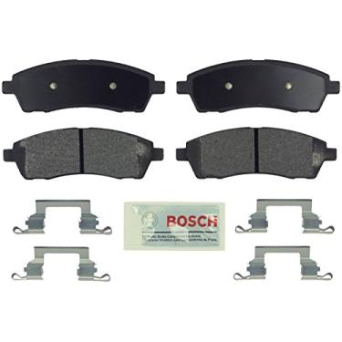 Imagem de BOSCH BE757H Conjunto de pastilhas de freio a disco de cerâmica azul com ferragens - Compatível com Ford Excursion, F-250, F-250 Super Duty, F-350 Super Duty; TRASEIRA