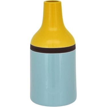 Imagem de JOHNNY GARRAFA DECORATIVA 31x15x15cm CERÂMICA AZUL