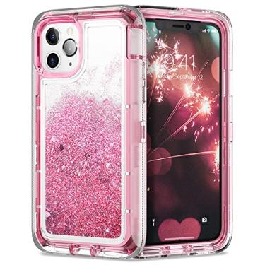 Imagem de Capa de areia movediça líquida Glitter Bling para iPhone 12 11 13 Pro Max XR XS X 7 8 6 Plus Capa transparente 360 à prova de choque, rosa, para iPhone 6S Plus