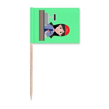 Imagem de Marcadores de palito de dente de cheque de supermercado para decoração de festa