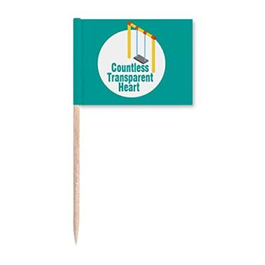 Imagem de Children Mind Pure Blue Sky bandeiras de palito de dente marcador para decoração de festa