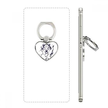 Imagem de Suporte de anel de celular Tiger King Animal com suporte universal