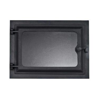Imagem de Porta Forno Ferro Fundido Com Vidro 28,5x33,5cm