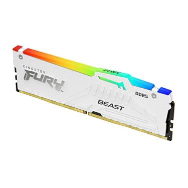 Imagem de Kingston FURY Beast White RGB 16GB 5200MT/s CL40 DDR5 XMP DIMM | Sincronização infravermelha | Software FURY CTRL | Overclocking | Plug N Play | Intel XMP 3.0 | Módulo único | KF552C40BWA-16
