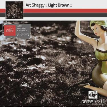 Imagem de Tapete Art Shaggy Light Brown, Marrom Bronze, Lã de Seda 30mm 2,00 x 3,00m